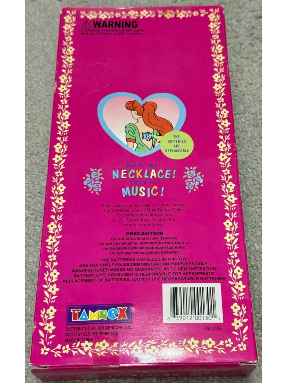 Vintage Anita Dolls With Musical Necklace #130 New Sealed